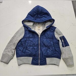 Tucker and Tate boys blue gray jacket size 2 like new